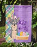 Blue and White Chihuahua Easter Garden Flag – Decorative Outdoor Yard Flag