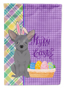 Blue Chihuahua Easter Garden Flag – Decorative Outdoor Yard Flag