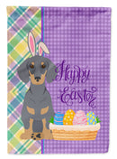Blue and Tan Dachshund Easter Garden Flag – Decorative Outdoor Yard Flag