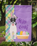 Black White Smooth Jack Russell Terrier Easter Garden Flag – Decorative Outdoor Yard Flag
