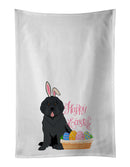 Black Newfoundland Easter White Kitchen Towel Set of 2 Dish Towels