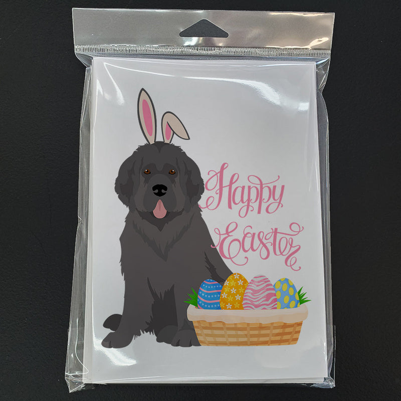 Grey Newfoundland Easter Greeting Cards and Envelopes Pack of 8