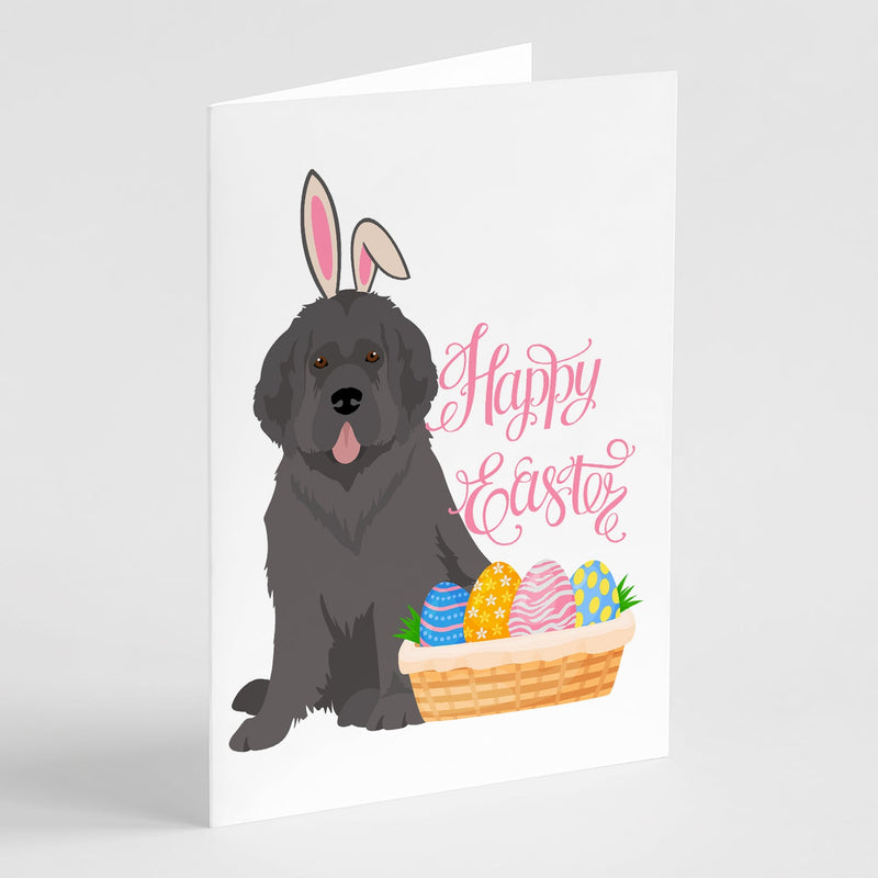 Grey Newfoundland Easter Greeting Cards and Envelopes Pack of 8