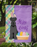 Black Natural Ears Schnauzer Easter Garden Flag – Decorative Outdoor Yard Flag