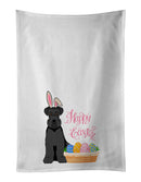 Black Natural Ears Schnauzer Easter White Kitchen Towel Set of 2 Dish Towels