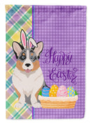 Blue Merle Cardigan Corgi Easter Garden Flag – Decorative Outdoor Yard Flag