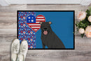 Black Pit Bull Terrier USA American Doormat - 24x36 Decorative Floor Mat – Indoor/Outdoor Rug with Artistic Flair