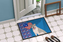 Blue Brindle Pit Bull Terrier USA American Doormat - 24x36 Decorative Floor Mat – Indoor/Outdoor Rug with Artistic Flair