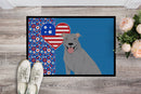 Blue Pit Bull Terrier USA American Doormat - 24x36 Decorative Floor Mat – Indoor/Outdoor Rug with Artistic Flair