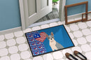 Blue Boston Terrier USA American Doormat - 24x36 Decorative Floor Mat – Indoor/Outdoor Rug with Artistic Flair