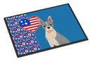 Blue Boston Terrier USA American Doormat - 24x36 Decorative Floor Mat – Indoor/Outdoor Rug with Artistic Flair
