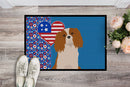 Blenheim Cavalier Spaniel USA American Doormat - 24x36 Decorative Floor Mat – Indoor/Outdoor Rug with Artistic Flair