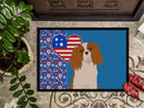 Blenheim Cavalier Spaniel USA American Doormat - 24x36 Decorative Floor Mat – Indoor/Outdoor Rug with Artistic Flair