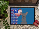 Blue Chihuahua USA American Doormat - 24x36 Decorative Floor Mat – Indoor/Outdoor Rug with Artistic Flair