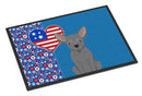 Blue Chihuahua USA American Doormat - 24x36 Decorative Floor Mat – Indoor/Outdoor Rug with Artistic Flair