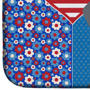 Blue and Tan Dachshund USA American Dish Drying Mat – Absorbent, Artistic Kitchen Essentials