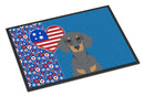 Blue and Tan Dachshund USA American Doormat - 24x36 Decorative Floor Mat – Indoor/Outdoor Rug with Artistic Flair