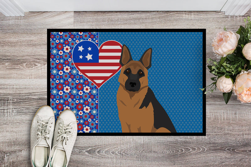 Black and Tan German Shepherd USA American Doormat - 24x36 Decorative Floor Mat – Indoor/Outdoor Rug with Artistic Flair