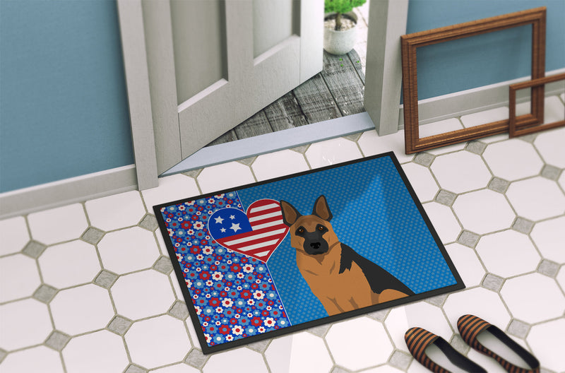 Black and Tan German Shepherd USA American Doormat - 24x36 Decorative Floor Mat – Indoor/Outdoor Rug with Artistic Flair