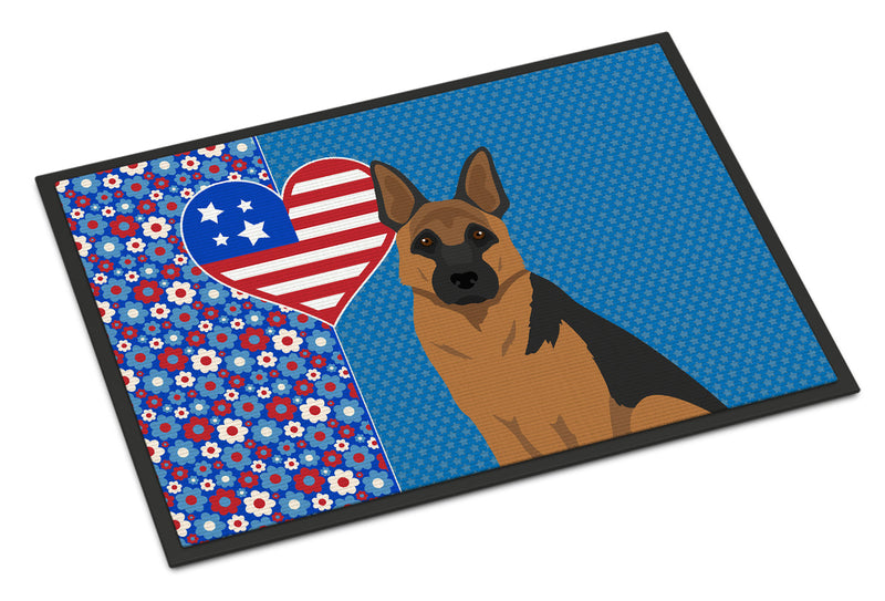 Black and Tan German Shepherd USA American Doormat - 24x36 Decorative Floor Mat – Indoor/Outdoor Rug with Artistic Flair