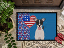 Black White Smooth Jack Russell Terrier USA American Doormat - 24x36 Decorative Floor Mat – Indoor/Outdoor Rug with Artistic Flair