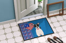 Black White Smooth Jack Russell Terrier USA American Doormat - 24x36 Decorative Floor Mat – Indoor/Outdoor Rug with Artistic Flair
