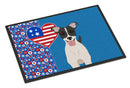 Black White Smooth Jack Russell Terrier USA American Doormat - 24x36 Decorative Floor Mat – Indoor/Outdoor Rug with Artistic Flair