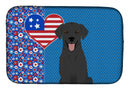 Black Labrador Retriever USA American Dish Drying Mat – Absorbent, Artistic Kitchen Essentials