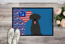 Black Labrador Retriever USA American Doormat - 24x36 Decorative Floor Mat – Indoor/Outdoor Rug with Artistic Flair