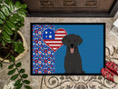 Black Labrador Retriever USA American Doormat - 24x36 Decorative Floor Mat – Indoor/Outdoor Rug with Artistic Flair