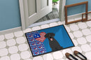 Black Labrador Retriever USA American Doormat - 24x36 Decorative Floor Mat – Indoor/Outdoor Rug with Artistic Flair