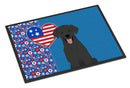 Black Labrador Retriever USA American Doormat - 24x36 Decorative Floor Mat – Indoor/Outdoor Rug with Artistic Flair