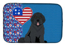 Black Newfoundland USA American Dish Drying Mat – Absorbent, Artistic Kitchen Essentials