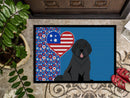 Black Newfoundland USA American Doormat - 24x36 Decorative Floor Mat – Indoor/Outdoor Rug with Artistic Flair