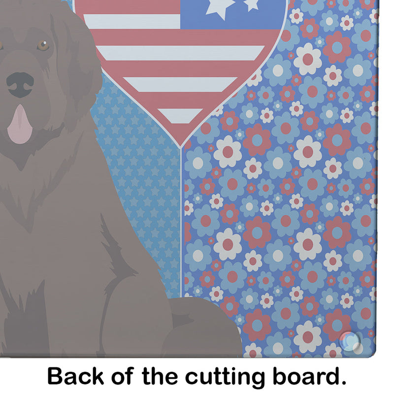 Brown Newfoundland USA American Glass Cutting Board Large