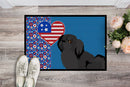 Black Pekingese USA American Doormat - 24x36 Decorative Floor Mat – Indoor/Outdoor Rug with Artistic Flair