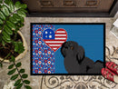 Black Pekingese USA American Doormat - 24x36 Decorative Floor Mat – Indoor/Outdoor Rug with Artistic Flair