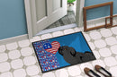 Black Pekingese USA American Doormat - 24x36 Decorative Floor Mat – Indoor/Outdoor Rug with Artistic Flair