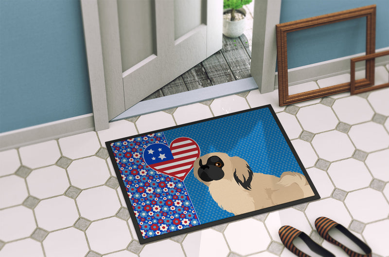 Cream Pekingese USA American Indoor or Outdoor Mat 24x36