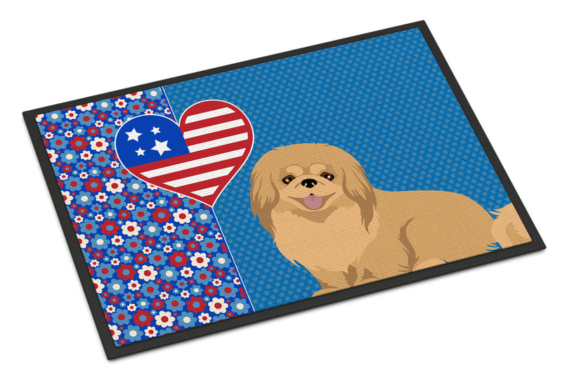 Gold Pekingese USA American Doormat - 24x36 Decorative Floor Mat – Indoor/Outdoor Rug with Artistic Flair