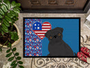 Black Pug USA American Doormat - 24x36 Decorative Floor Mat – Indoor/Outdoor Rug with Artistic Flair