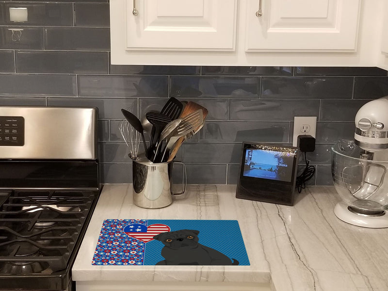Black Pug USA American Glass Cutting Boards – Durable, Decorative Kitchen Art Large