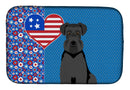 Black Natural Ears Schnauzer USA American Dish Drying Mat – Absorbent, Artistic Kitchen Essentials