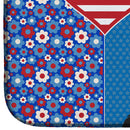 Black Scottish Terrier USA American Dish Drying Mat – Absorbent, Artistic Kitchen Essentials