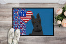 Black Scottish Terrier USA American Doormat - 24x36 Decorative Floor Mat – Indoor/Outdoor Rug with Artistic Flair