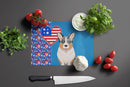 Blue Merle Cardigan Corgi USA American Glass Cutting Boards – Durable, Decorative Kitchen Art Large