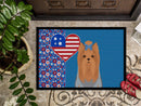 Blue and Tan Full Coat Yorkshire Terrier USA American Doormat - 24x36 Decorative Floor Mat – Indoor/Outdoor Rug with Artistic Flair