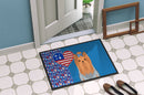 Blue and Tan Full Coat Yorkshire Terrier USA American Doormat - 24x36 Decorative Floor Mat – Indoor/Outdoor Rug with Artistic Flair