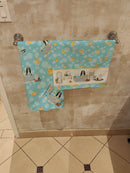 Black Tricolor Basset Hound Bath Towel Large