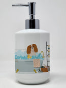 Blenheim Cavalier Spaniel Ceramic Soap Dispenser